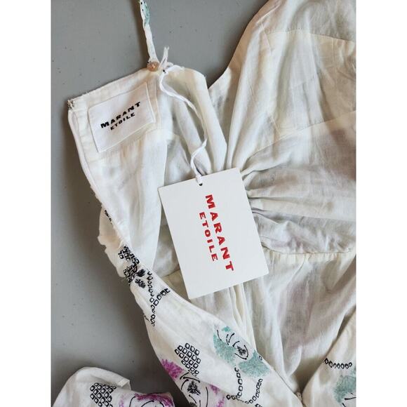 NWT Isabel Marant Etoile Giana Floral Maxi Dress Size 38 US 6 Ecru #1E502 - Picture 15 of 15